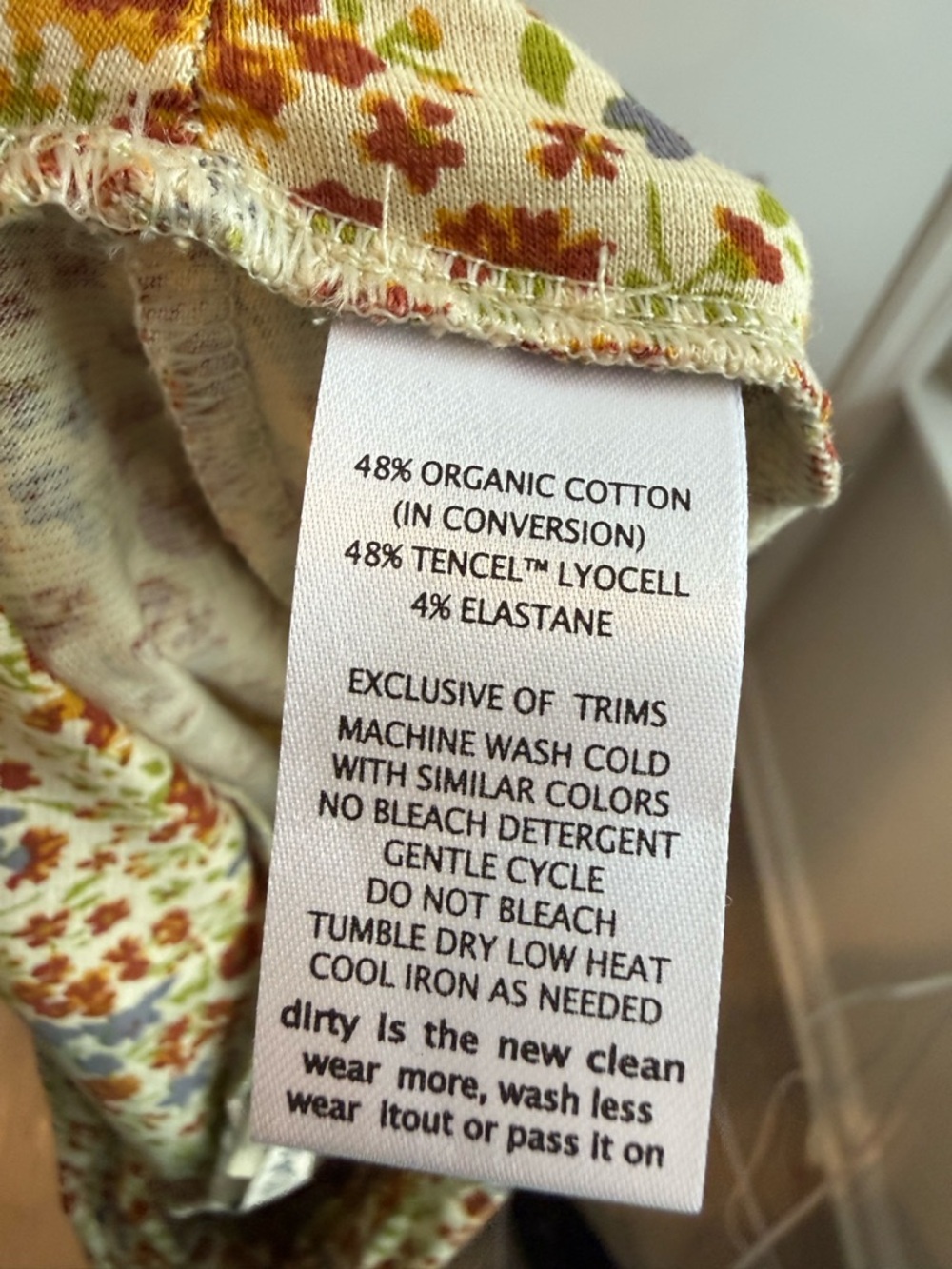 Toad & Co Chaka Skirt Ditsy Floral Butter Yellow Outdoor Hiking Camping Large - Picture 5 of 8